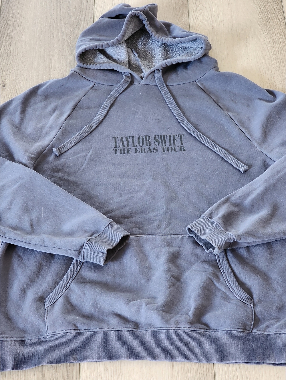 Taylor Swift The Eras Tour Gray Hooded Pullover-Size Large